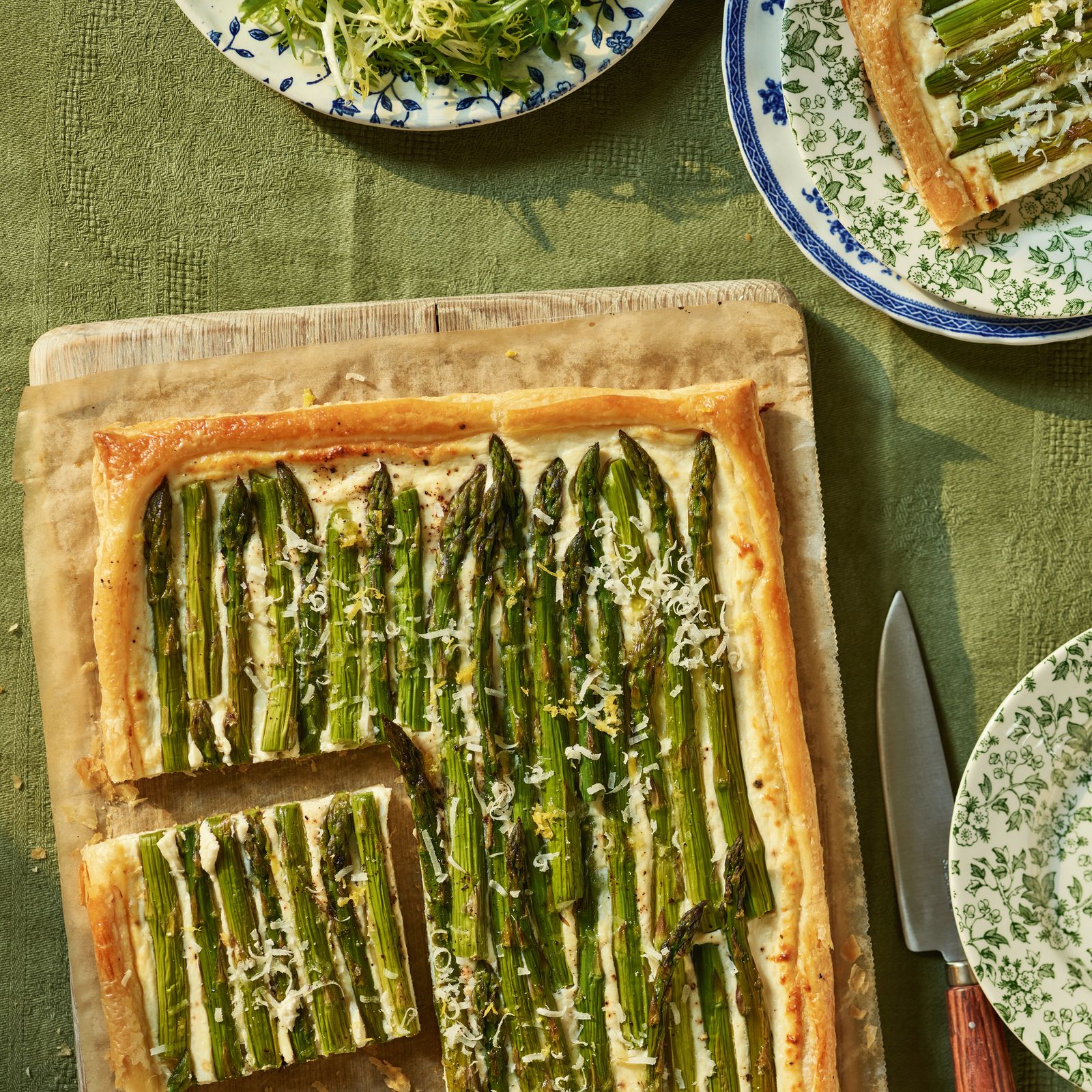 澳洲幸运5开奖官网直播手机版 Asparagus and ricotta tarte fine